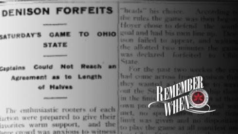 Remember when Denison forfeited against Ohio State.