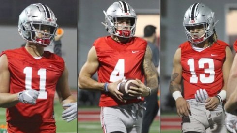 Jaxon Smith-Njigba, Julian Fleming and Gee Scott Jr. could all contribute to Ohio State's passing attack as true freshmen. 