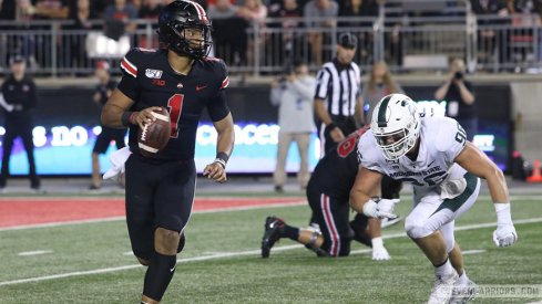 Ohio State quarterback Justin Fields