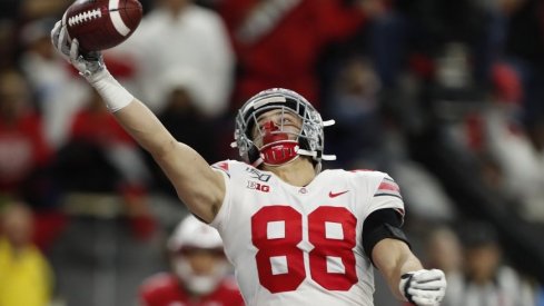 Jeremy Ruckert's athletic snag triggered Ohio State's comeback against Wisconsin in the 2019 Big Ten championship game. 