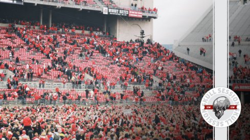 The fans are in the stands in today's skull session.