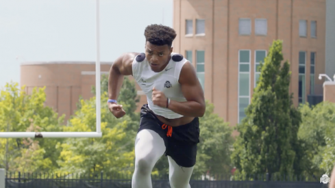 Justin Fields is putting in work.