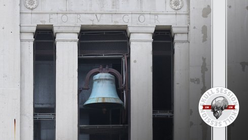 The victory bell hangs in today's skull session.