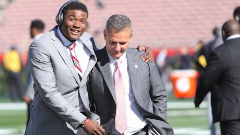 Dwayne Haskins and Urban Meyer