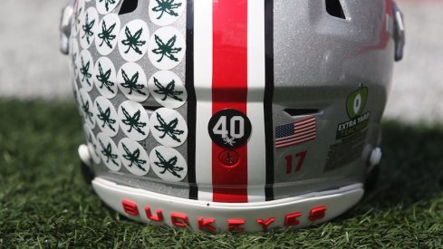 Ohio State helmet.