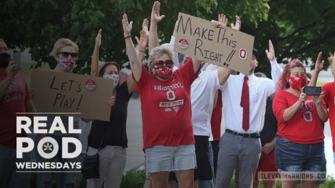 Ohio State fans at Saturday's rally