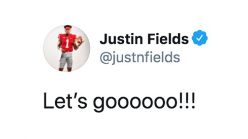 Justin Fields is ready to go