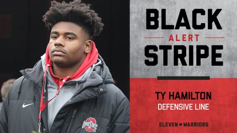 Ty Hamilton is the latest Buckeye to lose his black stripe.