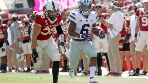 Kansas State freshman running back Keyon Mozee made one of the more unlikely plays of the weekend during the Wildcats' upset win in Norman.