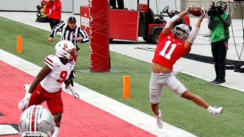 Jaxon Smith-Njigba with the catch of the year in Ohio State's first game