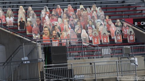 Fan cutouts at Ohio Stadium