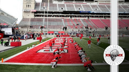 The buckeyes are warming up in today's skull session.