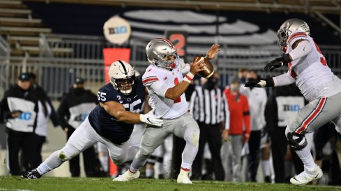 Ohio State quarterback Justin Fields