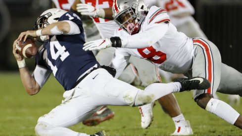 Penn State's Sean Clifford had a long night against the Buckeyes