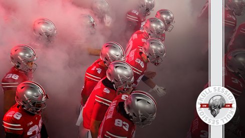 The Buckeyes are taking the field in today's skull session.