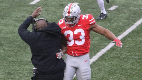 Master Teague ran for a career-high 169 yards in Ohio State's win over No. 9 Indiana.