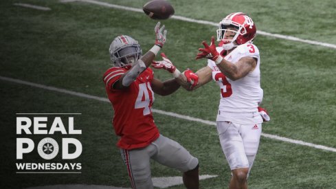 Josh Proctor defending a pass against Indiana wide receiver Ty Fryfogle