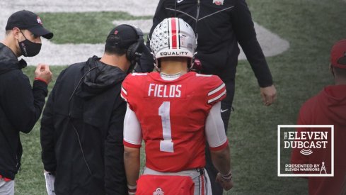 Justin Fields and Ryan Day