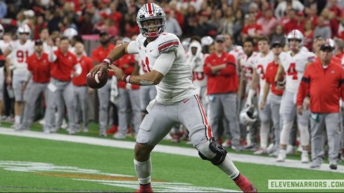 Justin Fields in the 2019 Big Ten Championship Game