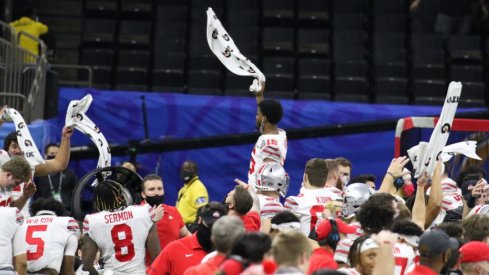 Ohio State celebrates a Sugar Bowl win