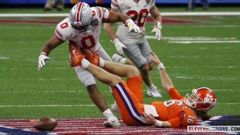 Jonathon Cooper strip sacks Trevor Lawrence