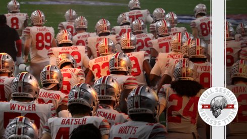 The Buckeyes are taking the field in today's skull session.