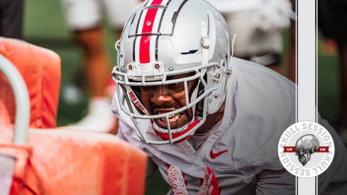 Tyreke Smith is hitting the sled in today's skull session.