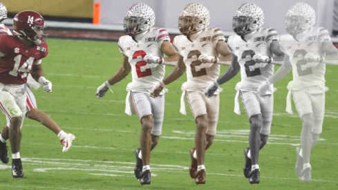 Ohio State wide receiver Chris Olave and Chris Olave and Chris Olave and Chris Olave