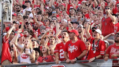 Fans are in the stands