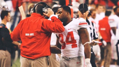 Urban Meyer and Carlos Hyde