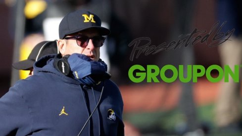 Nov 28, 2020; Ann Arbor, Michigan, USA; Michigan Wolverines head coach Jim Harbaugh on the sideline in the second half against the Penn State Nittany Lionsat Michigan Stadium. Mandatory Credit: Rick Osentoski-USA TODAY Sports