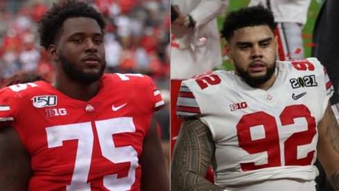Thayer Munford and Haskell Garrett anchor the trenches for Ohio State.