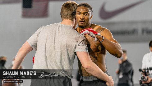 Shaun Wade at last week's pro day