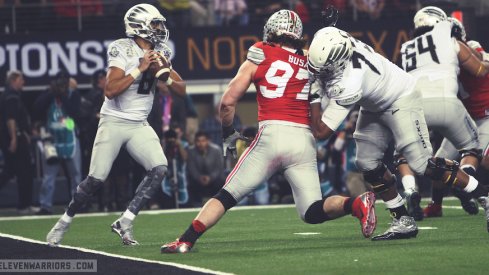 Ohio State vs. Oregon in the 2014-15 national championship game