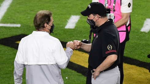 Nick Saban and Ryan Day