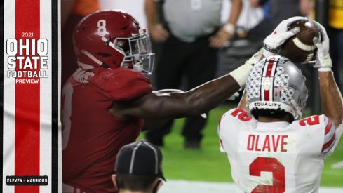 Ohio State's Chris Olave vs. Alabama's Christian Harris