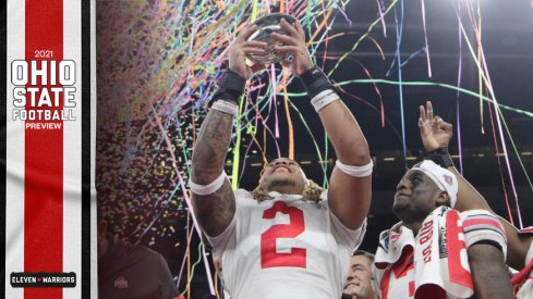 Chase Young celebrates another Ohio State football Big Ten championship