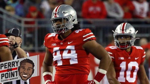 Ohio State's defense with J.T. Tuimoloau