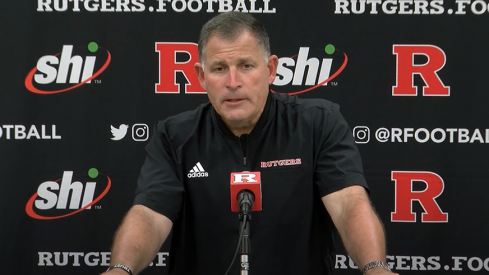 Greg Schiano speaks after Rutgers 52-13 lost to Ohio State
