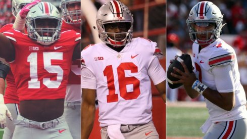 Ezekiel Elliott, J.T. Barrett and C.J. Stroud