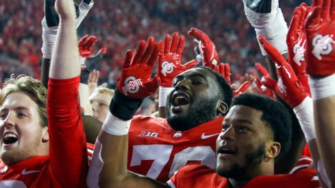 Ohio State celebrates a win against Penn State