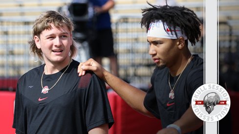 Two quarterbacks are hanging out in today's skull session.