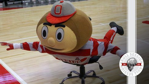 Brutus is surfing in today's skull session.