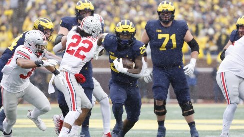 Hassan Haskins had plenty of room to run against the Buckeyes