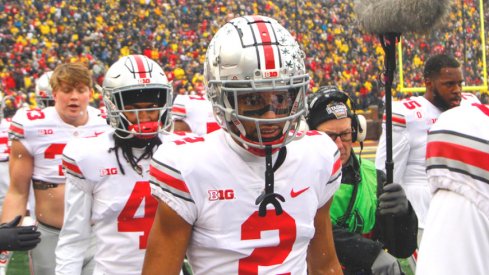 Ohio State players after a loss to Michigan