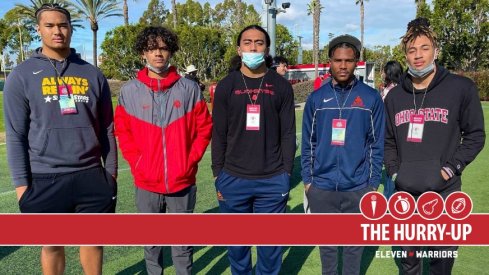 St. John Bosco players at Ohio State practice