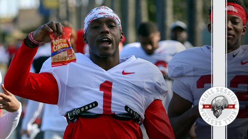 Demario McCall is showing off his animal crackers in today's skull session.