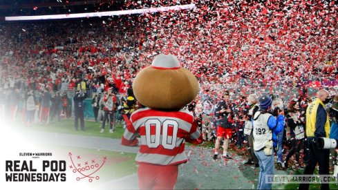 Brutus celebrates the Rose Bowl win