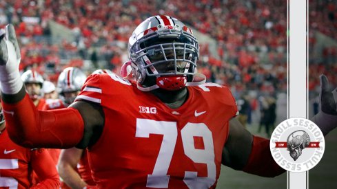 Dawand Jones is big in today's skull session.