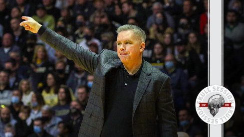 Chris Holtmann is pointing in today's skull session.